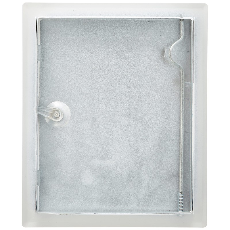 Upmann Steel Galvanised Inspection Door Softline White with Square Lock,