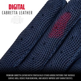 Franklin Sports CFX Pro Full Color Chrome Series Batting Gloves CFX Pro Full Color Chrome Batting Gloves, Navy, Adult XX-Large