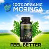 100% Raw and Pure Moringa Leaf Powder Capsules. Organic Certified