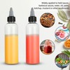 LISHINE 50 Pack 4oz Plastic Squeeze Bottles with Twist Top
