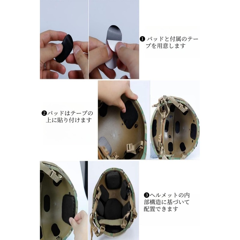 YFFSFDC Helmet Inner Pad, EVA Foam, 19 Pieces, Helmet Sponge,