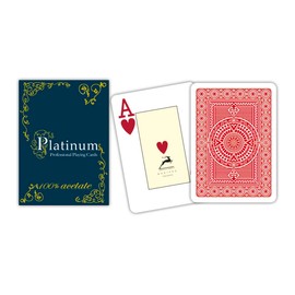 Modiano Red Poker Cards Platinum Acetate