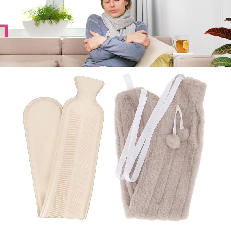 2000ML Hot Water Bottle Strip Shaped Hot Water Bag for
