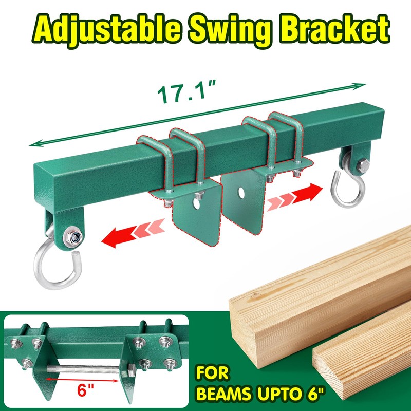 Ultdiyer Heavy Duty Glider Swing Brackets, 400lbs Conversion Kit for