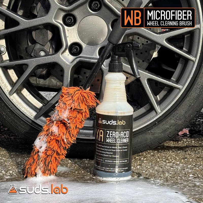 Suds Lab WB Microfiber Wheel Cleaning Brush - Multipurpose Rim