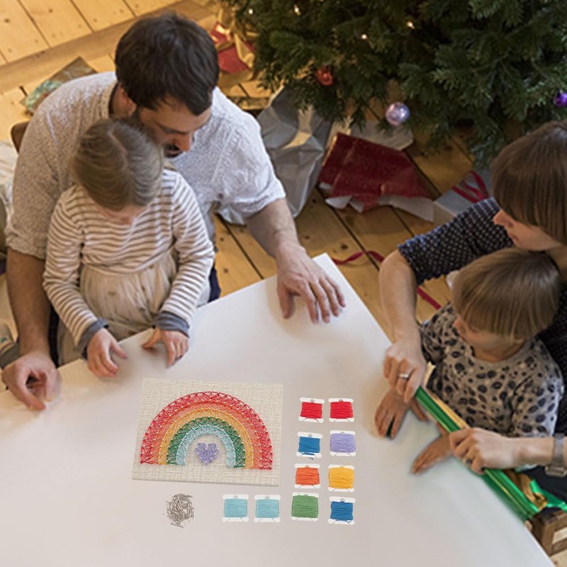 INFUNLY DIY Rainbow String Art Kit Make Your Own String
