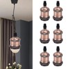 6 Pcs Lamp Holder Metal E26 E27 Screw Retro Lighting