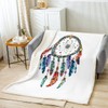 Dreamcatcher Throw Blanket for Couch Sofa Travel Boho Dream Catcher