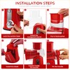 SUSTEAS Rotary Cheese Grater with Handle - Vegetable Shredder with