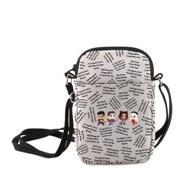 MNIGIU Funny Tv Series Inspired Crossbody Bag Tv Show Lover Gift Movie Shoulder Bag True Crime Gift, Cartoon Character Bag