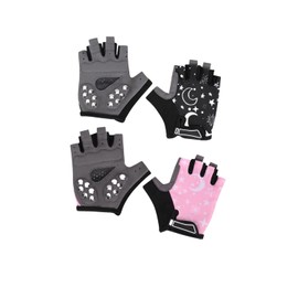 Kids Cycling Gloves Half Finger Sports Gloves Fingerless Kids Half Finger Mountain Bike Gloves Climbing Gloves Half Palm Skate Gloves Kids Anti-Slip Glove Outdoor for Kids Children (3-8 Years)