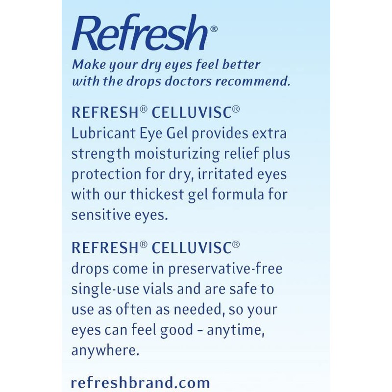 Refresh Celluvisc Lubricant Soothing Eye Gel, 0.01 oz Single Use