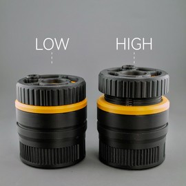 MADBALL Spirographic Planetary Gear Spinning Espresso WDT Tool, Height Adjustable Needle Stirrer, Espresso Distribution Tool For 58/54/53/51MM Protafilter (Black and Gold, 53mm and 54mm)