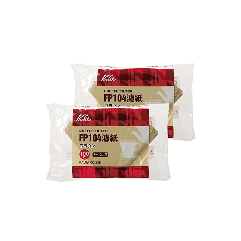 カリタ Kalita うまみを引き出す コーヒー ペーパー フィルター 台形 7~12人用 FP104濾紙 200枚(100×2)