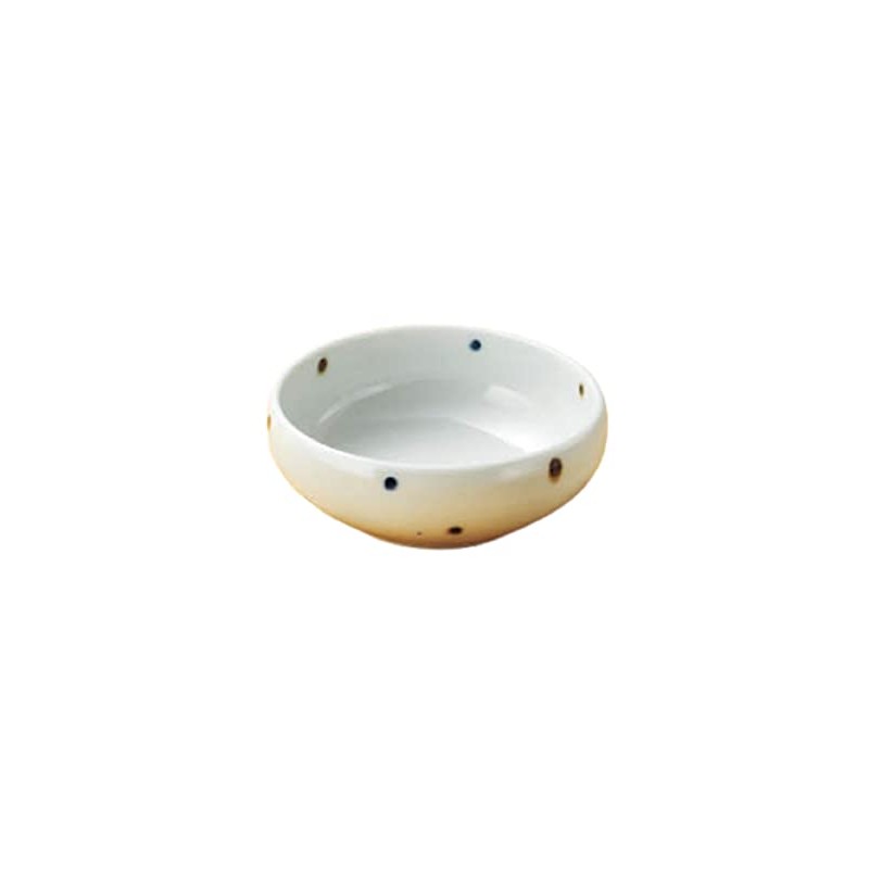 Yamashita Crafts 907520199 Sashimi Plate, 2-Color Polka Dot, 4.8 Pot,
