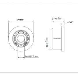 FOCMKEAS FR3ZZ 4PCS Flange Ball Bearing 3/16"×1/2"×0.2" Double Metal Shielded Flanged Bearing Chrome Steel ABEC-1(P0) Z2 Deep Groove Ball Bearing for Industrial Machine, Power Tools