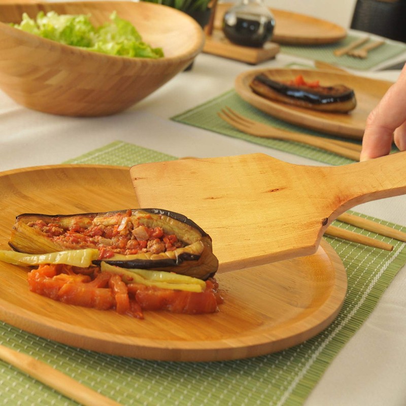 Wooden Spatula for Mixing and Cooking - Wood Kitchen Spatulas