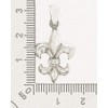 Metal Fleur de Lis Pendant 925 Silver