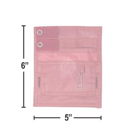 EMI Nurse Pocket Organizer 4 Piece Kit - Pocket Organizer, Lister Scissors, LED Penlight, and Chart Pen (Pink)