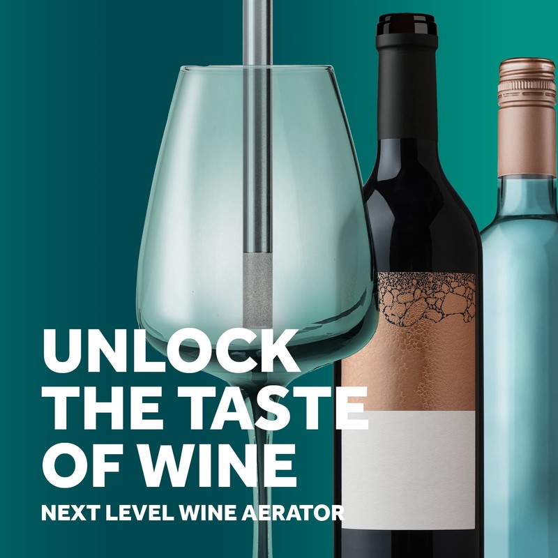 Airtender Stainless Steel Wine Aerator - Decanter - More Flavour