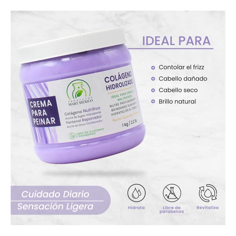 “Mascarilla Capilar Nutrición Profunda Productos Mart – Hidratación y Reparación