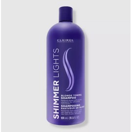 Clairol Shimmer Lights Shampoo for Blonde and Silver Hair, 31.5oz (New Package) 381519015601