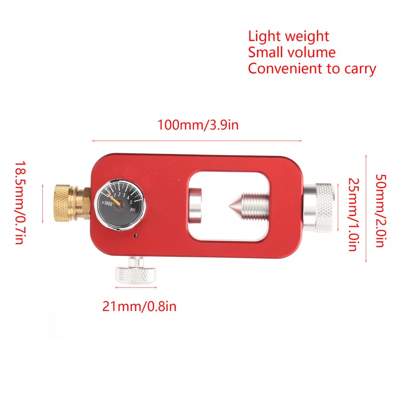 DIDEEP Scuba Adapter for Diving Equipment Large Bottle to Small