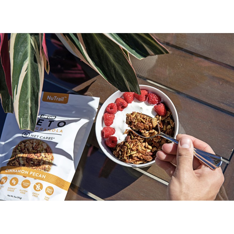 NuTrail - Keto Nut Granola Healthy Breakfast Cereal - Low