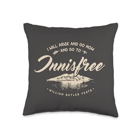 I Will Arise Go to Innisfree William Butler Yeats Ireland Throw Pillow