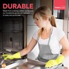 SOL 4prs Rubber Gloves Small, Multipurpose Househould Cleaning Gloves, Non-Slip