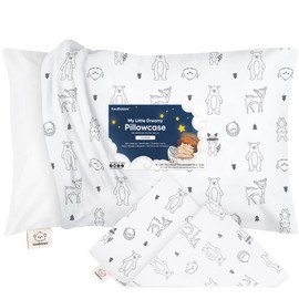 KeaBabies KeaBabies Toddler Pillowcase 33x45 - Organic Cotton Toddler Pillowcase for Kids, Boys, Girls, Soft & Durable Cotton Cover for Miniature Sleepy Pillows, Cute Colors, Pillow Sold Separately (KeaFriends)
