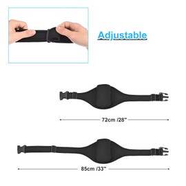 sourcing map 10 Pack Mic Belt for Fitness Microphone Belt Carrier Pouch Adjustable Waistband Bag for Instructors Theater Teacher Speakers, Black