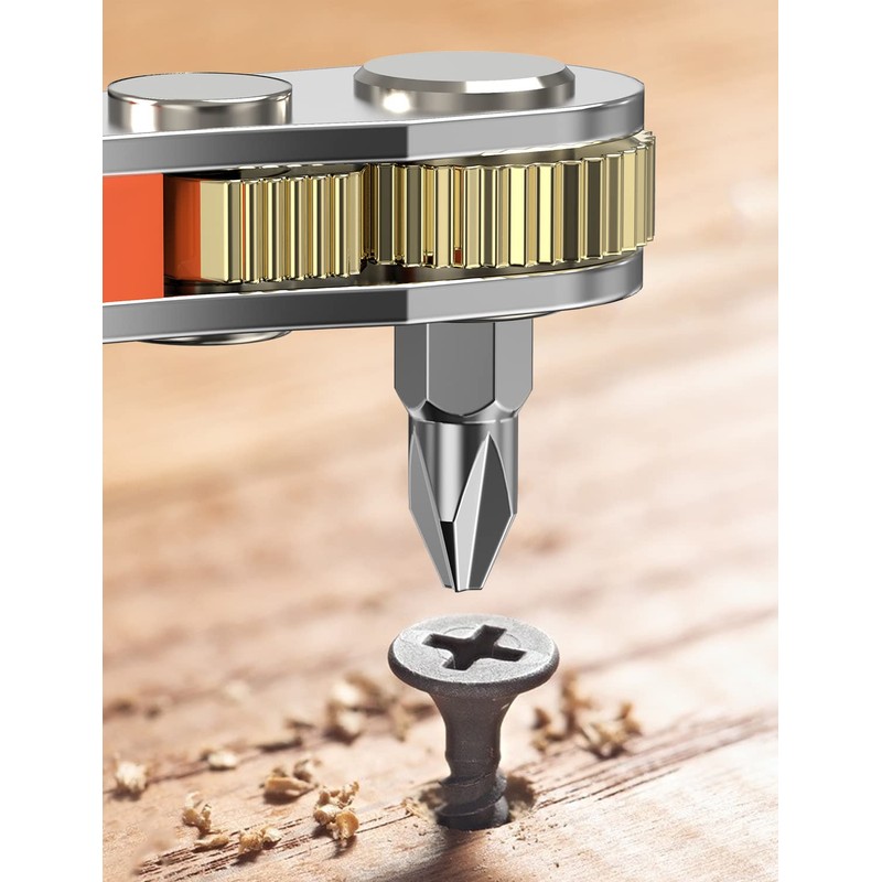 Right Angle Phillips Magnetic Screwdriver for Awkward Spaces, Ancable 1/4”