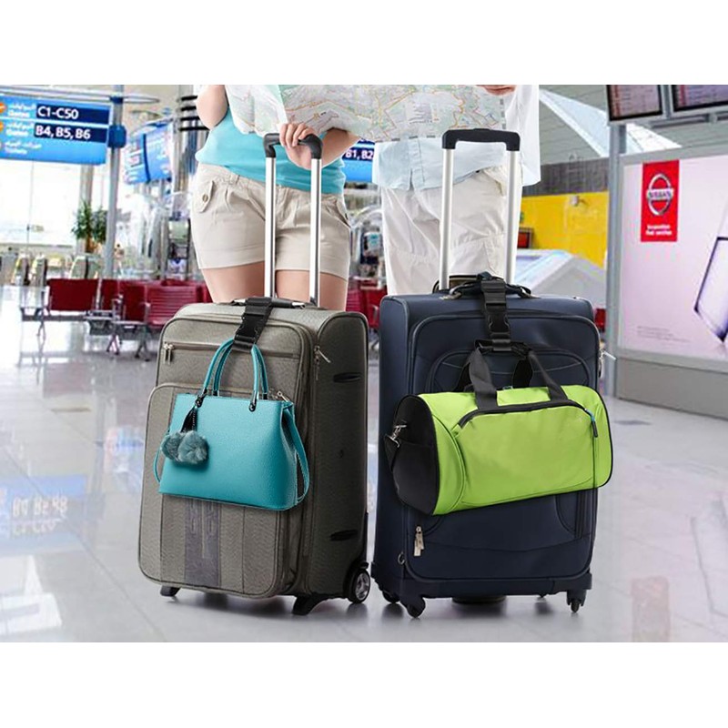 Lix&Rix One-Touch Belt with Buckle, Luggage Straps, Luggage Coupling Band,
