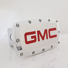 Elite Automotive Products, Inc. Billet Tow Hitch Cover for GMC (Red)