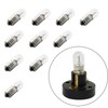 RuiLing 10-Pack E10 Mini Light Bulbs Screw Base Indicator Light