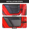 Hoolcar Front Door Storage Pockets, Side Insert Organizer Box Metal