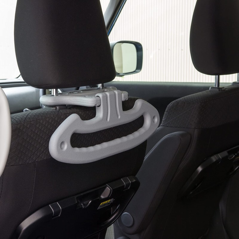 HNGR-02 Car Headrest Hanger Grip Gray