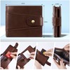 GSG Men's Wallets Cowhide Leather Multi-Functional RFID Blocking Wallet with