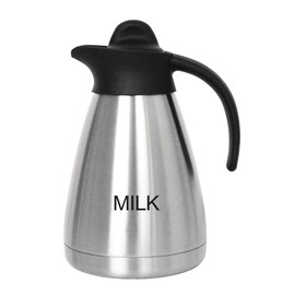 Olympia Screwtoped Vacuum Etched Milk Jug, 1 Litre Capacity
