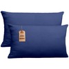 NatureMark Pack of 2 Jersey Cushion Covers, Side Sleeper Pillows,