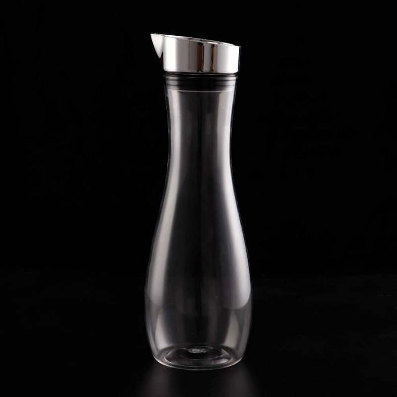 Juice Bottles, Transparent Water Bottle, 1.2 L Acrylic Transparent Bottle,