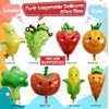 LHOAVWE Gaint Fruit Vegetable Balloons Cute Strawberry Grape Banana Orange