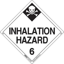 Labelmaster Z-PL29 Inhalation Hazard Hazmat Placard, Worded, Tagboard (Pack of 25)