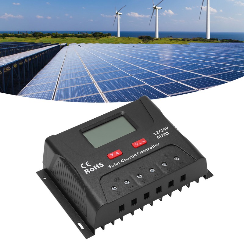 Solar Charge Controller Intelligent PWM 12V 24V Auto Identification 50A
