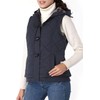 BGSD Women Quilted Hooded Vest Navy X-Large