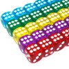 50 of Pack 14MM 6 Sided Dice Set Translucent Colors