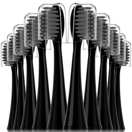 Compatible con cabezales de repuesto para cepillos de dientes eléctricos Burst para adultos, con tapas antipolvo. Ajuste perfecto con el cepillo de dientes sónico Burst de cerdas suaves de ca