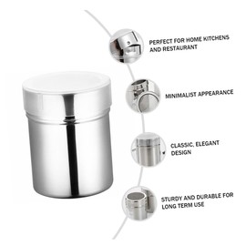 MAGICLULU 1Pc Powder Kitchen Sugar Shaker for Even Cocoa Dusting Space Saving Design for Home Outdoor BBQ Use Resistant Easy to Clean