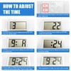 Shudyear Small Digital Clock， with Jumbo LCD Time & Day
